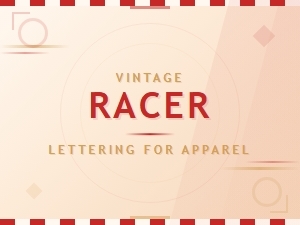 Vintage Racer Lettering for Apparel Fonts and Classic Auto Typography